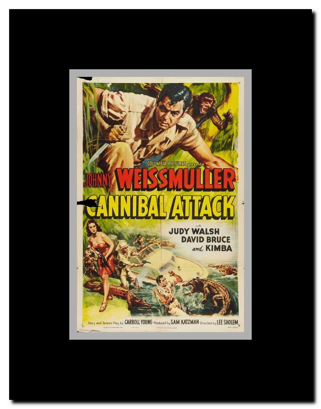 Cannibal Attack Framed Movie Poster