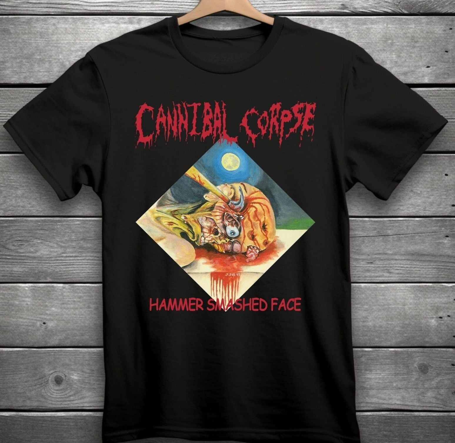 Cannibal Corpse Hammer Smashed Face Band T-Shirt Black S-3XL 