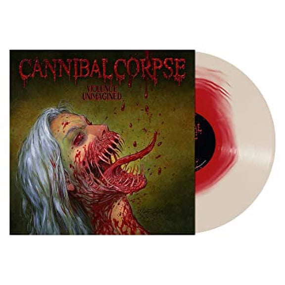 Cannibal Corpse Violence Unimagined (Limited Edition, Bone White With Red Colored Vinyl) Records & LPs