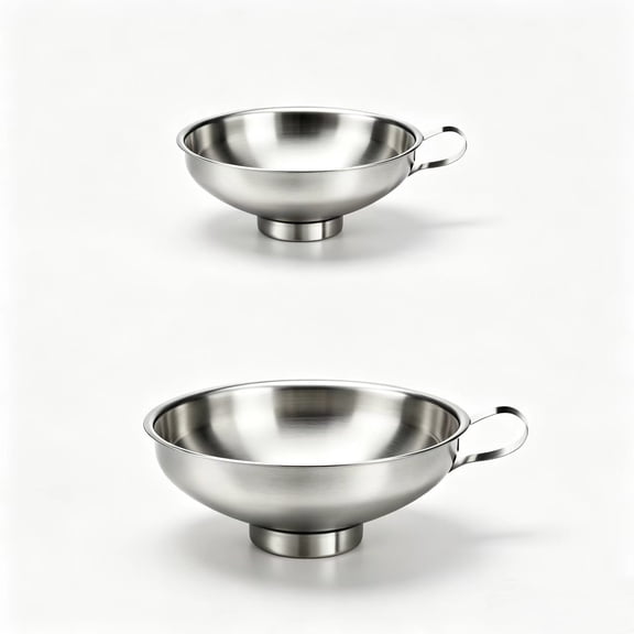 Canning Funnel, 2 Pack Stainless Steel Canning Supplies Kitchen Funnel Jar Funnel Canning Funnel