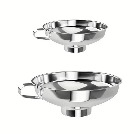 Canning Funnel for Kitchen Use, Wide Mouth Funnel for Mason s, Wide Mouth Stainless Steel Funnel for Wide and Regular Mouth Mason , Stainless Steel Food Funnel E2B4