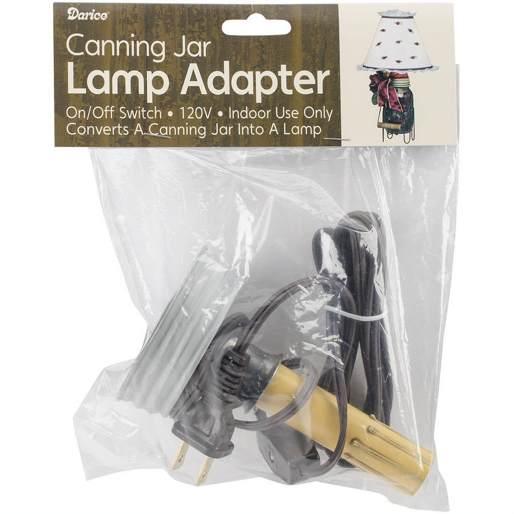 Canning Jar Candlestick Lamp Adapter, Pk 1, Darice