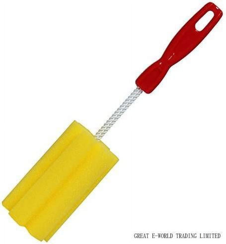 Canning Jar Cleaning Brush, Bright Yellow with Red