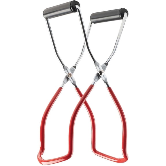 Canning Jar Lifter, Non-Slip Handle, Essential Canning Tool, Stainless Steel, Comfort Grip Handles