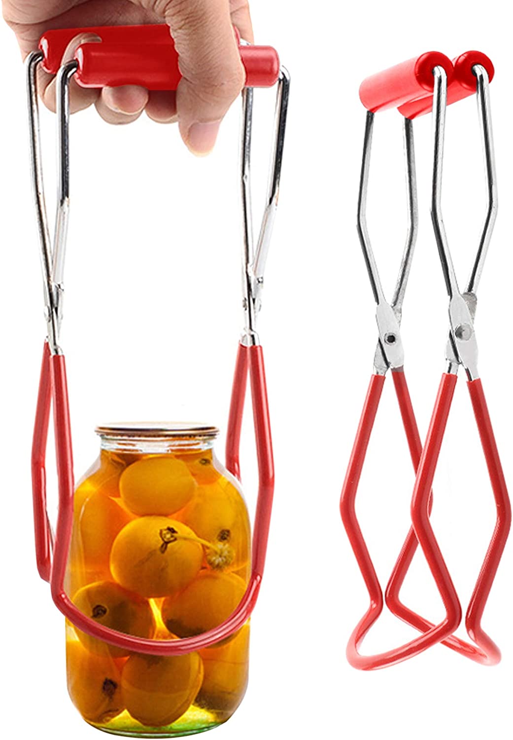 Canning Jar Lifter Safely Remove Any Size Canning Jar ComfortGrip Handles NonSlip