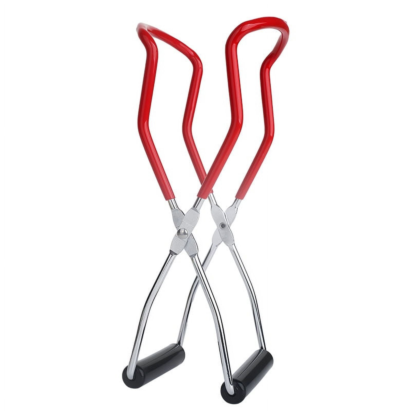 Canning Jar Lifter Tongs for Safe and Secure Grip,Red