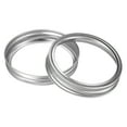 thumbnail image 1 of Canning Jar Rings, 30 Pack - Tinplate Split-Type Mason Jar Replacement Bands Wide Mouth Leak Proof (Silver), 1 of 6