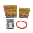 thumbnail image 1 of Canning Jar Seal Bundle Includes 12 Regular and 12 Wide Mouth Viceroy Jar Rubbers With Tab and 24 Dissolvable Sunivale Jar Labels Replacement Jar Seals for Old Style Canning Jars Natural Rubber Rings, 1 of 10