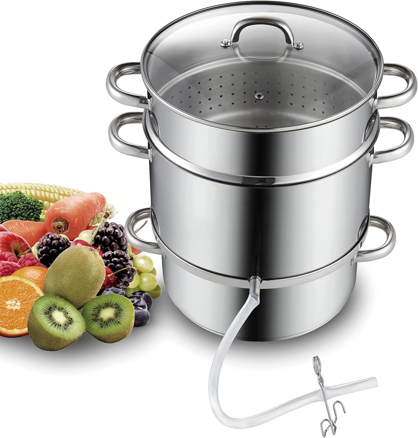 Canning Juice Steamer Extractor Fruit Vegetables for Making Jelly