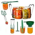 thumbnail image 1 of Canning Kits, 7Pcs Canning Supplies Boxed Set, Stainless Steel Set, Jar Lifter, Folding Rack, Tongs, Complete Multifunctional Canning Tools, Canning Kit includes Wide Mouth Funnel for Mason Jars, 1 of 5