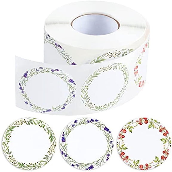 Canning Labels for Jars and Lids, 2"Round Labels for Jars, Food Containers, Bottle, Candle, Spice Jar (500 pcs, White)