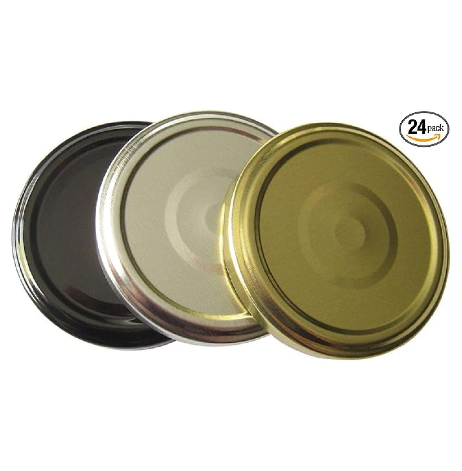Canning Lids (Silver, 66TW) Replacement lids for 2 oz Mason Jars, 6.75 ...