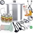 thumbnail image 1 of Canning Pot-Canning supplies starter kit, Stainless Steel Canning Tool Kit，Water bath canner with rack for canning., 1 of 7