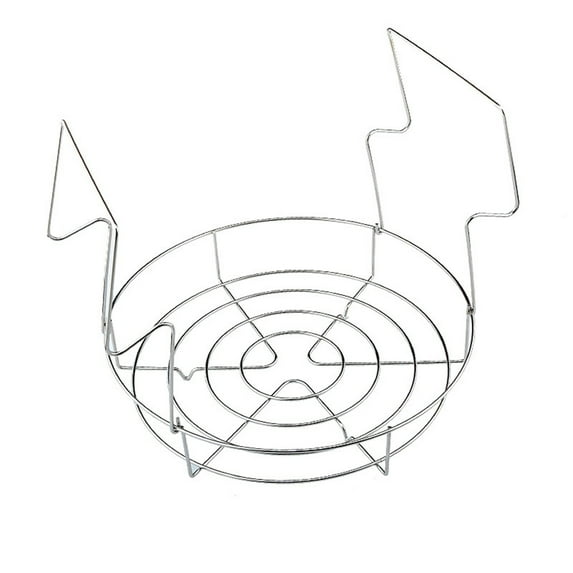 Canning Rack, Canning Steamer Rack, Silver Stainless Steel Foldable Steam Canning Rack with Anti-Scald Handles for Efficient Batch Cooking, by Goohae