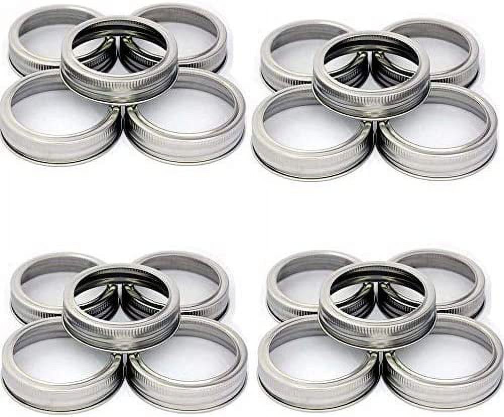 Canning Rings, Mason Jar Rings Replacement Metal Lids for Mason Jar