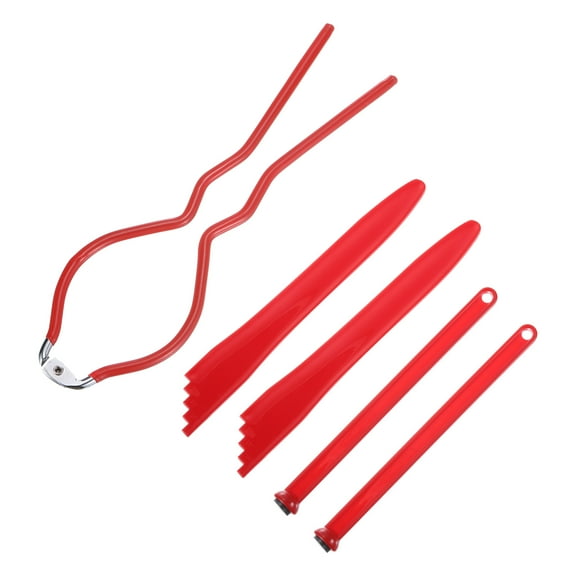 Canning Tools Kit Include Jar Wrench,2Pcs Measurer,2Pcs Magnetic Lid Lifters Red