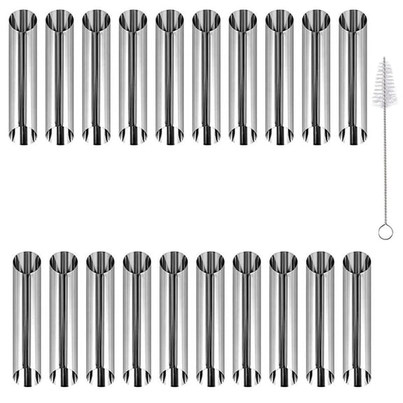 Cannoli Baking Mould Set, Cream Horn Mould Set Cream Stainless Steel Cannoli Tube Moulds Cone Baking Mould