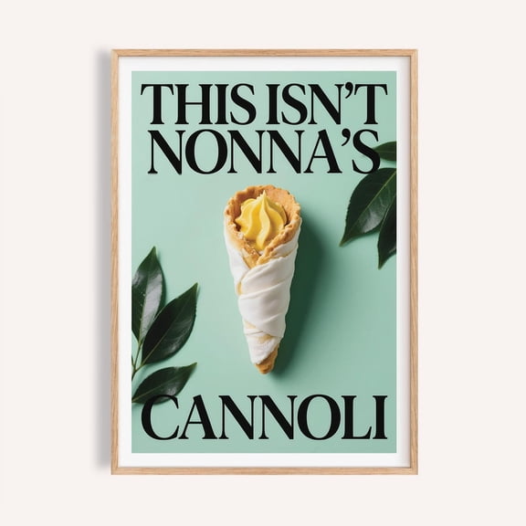 Cannoli Kitchen Print: Italian Dessert Art Unframed Paper Print