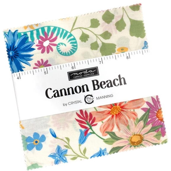 Cannon Beach Charm Pack by Crystal Manning, 42 5-inch Precut Fabric Quilt Squares