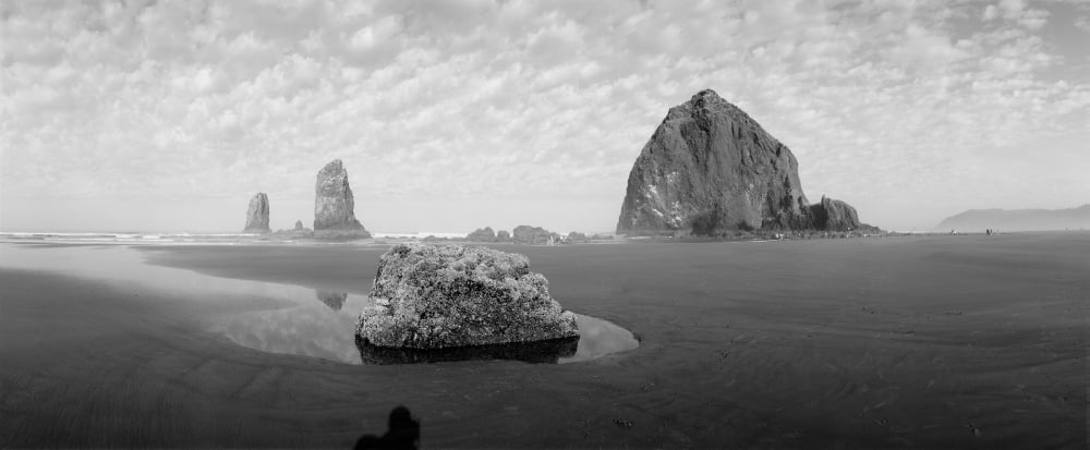 Cannon Beach Oregon Canvas Art - Panoramic Images (27 x 9)