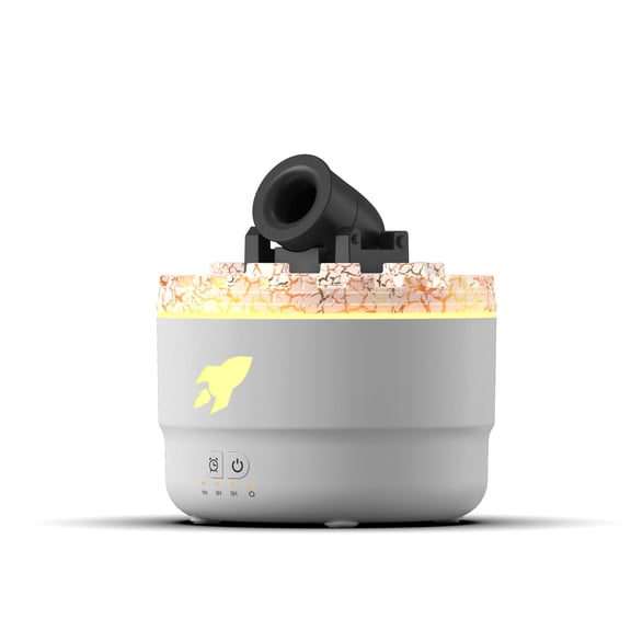 Cannon Blast Aroma Humidifier, Cannon Blast Turret Humidifier Silent Diffuser with Colorful LED Lights, Waterless Auto Shut, Vapor Aromatherapy Humidifier for Home Office Bedroom (Black)