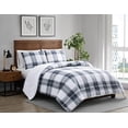 thumbnail image 1 of Cannon Cozy Teddy Blue and Cream Polyester 2-Piece Twin XL Comforter Set, plaid themed, for Men and Women, OEKO-TEX Certified Confidence, 1 of 6