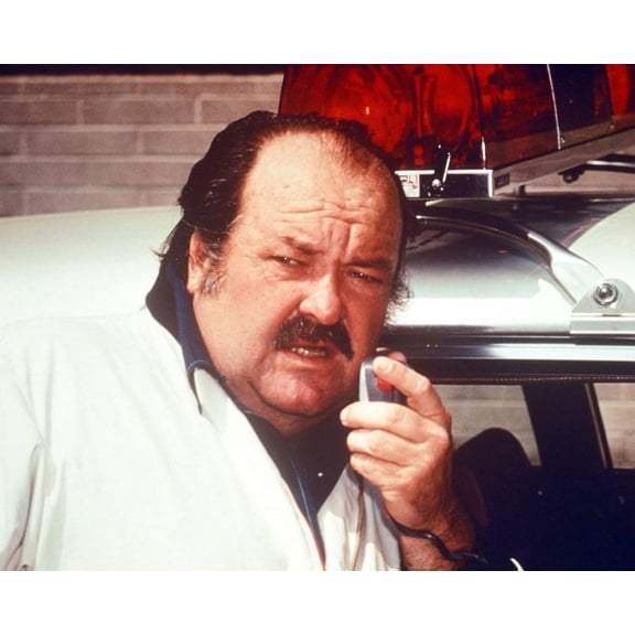 Cannon Featuring William Conrad 24X36 Classic Hollywood Poster On Cop Radio By Police Car