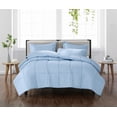 thumbnail image 1 of Cannon Heritage 100% Microfiber Polyester Breezy Blue 3-Piece King Comforter Set, Solid Casual themed, Adult Bedding, OEKO-TEX Certified, 1 of 6