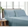 thumbnail image 1 of Cannon Heritage Solid Blue King 6 Piece Sheet Set, 1 of 5