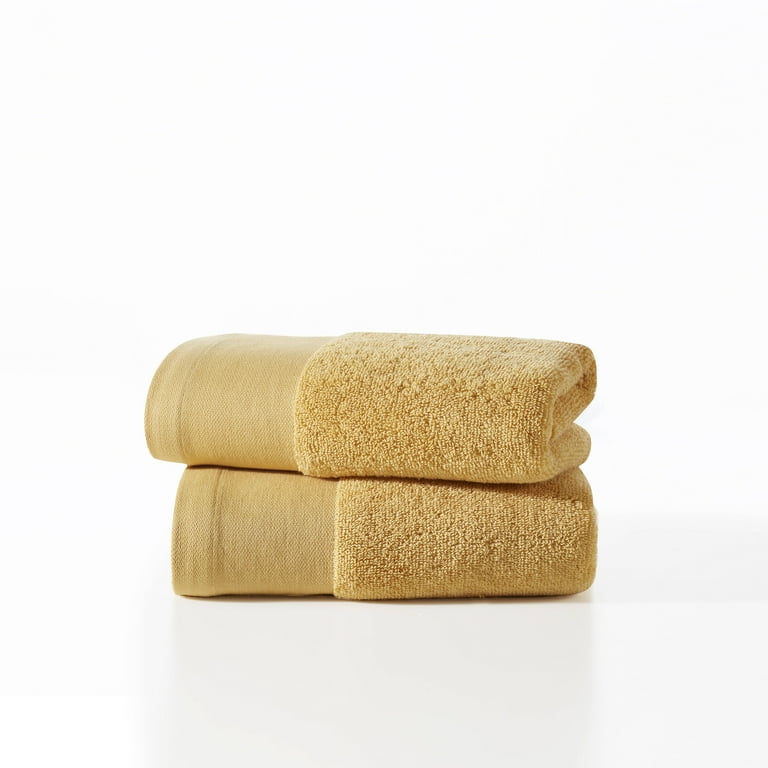 Cannon Luxury 100 Cotton Zero Twist Hand Towels 16 L x 28 W 2 Pack Blush Ochre Walmart