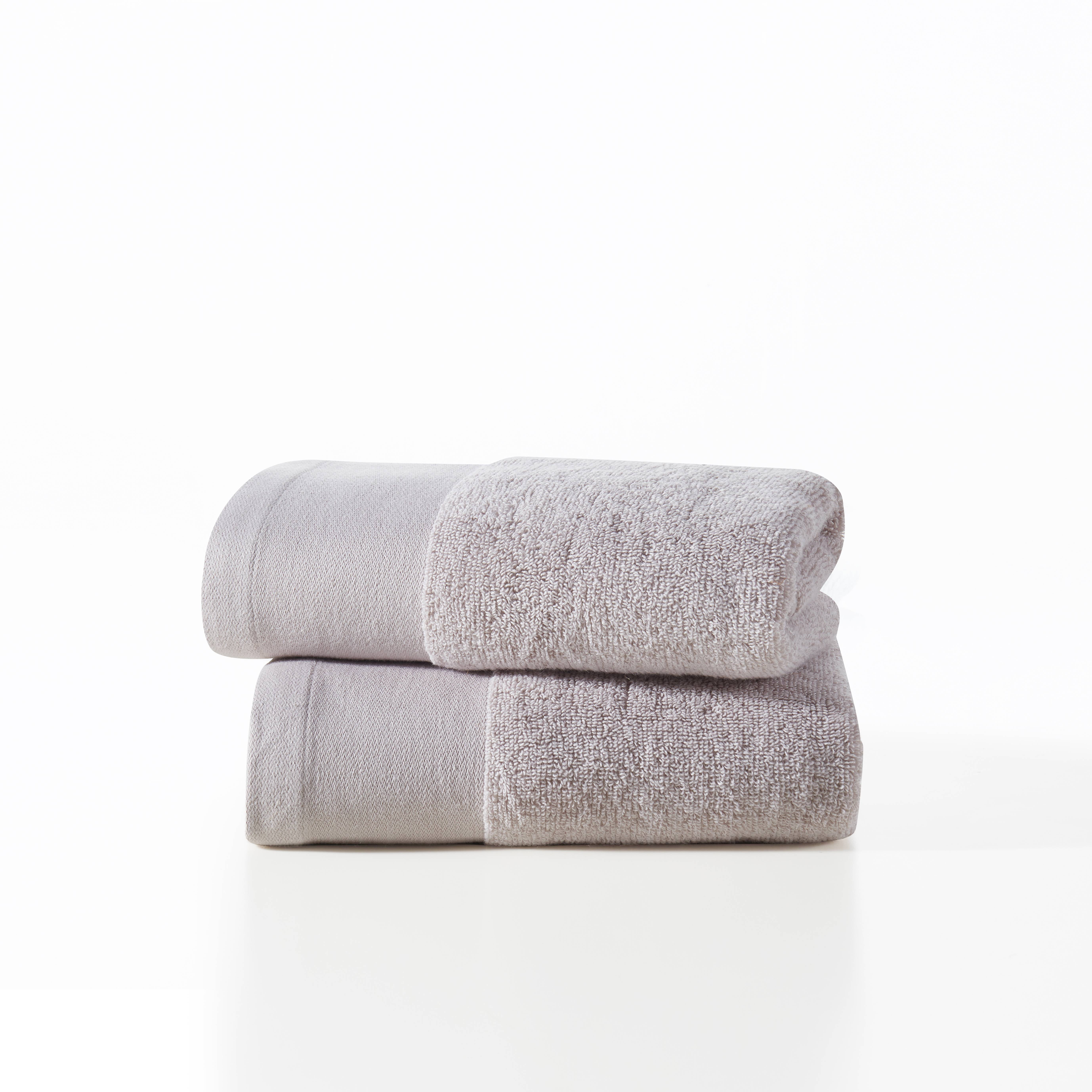 CANNON Luxury 100% Cotton Zero Twist Hand Towels (16 L x 28 W), 500 GSM,  Aero Spun, Dobby Hemmed Borders, Super Soft, Thick & Highly Absorbent, Easy