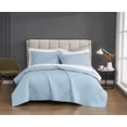 thumbnail image 1 of Cannon Percale 200 Thread Count Solid 100% Cotton Quilt Set Light Blue Cotton 2-Piece Twin Quilt Set, solid color themed, for Men and Women, OEKO-TEX Certified Confidence, 1 of 6