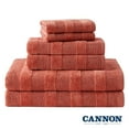 thumbnail image 1 of Cannon Shear Bliss Quick Dry 100% Cotton 6-Piece Towel Set for Adults (Coral), 1 of 9