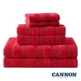thumbnail image 1 of Cannon Shear Bliss Quick Dry 100% Cotton 6-Piece Towel Set for Adults (Crimson), 1 of 9