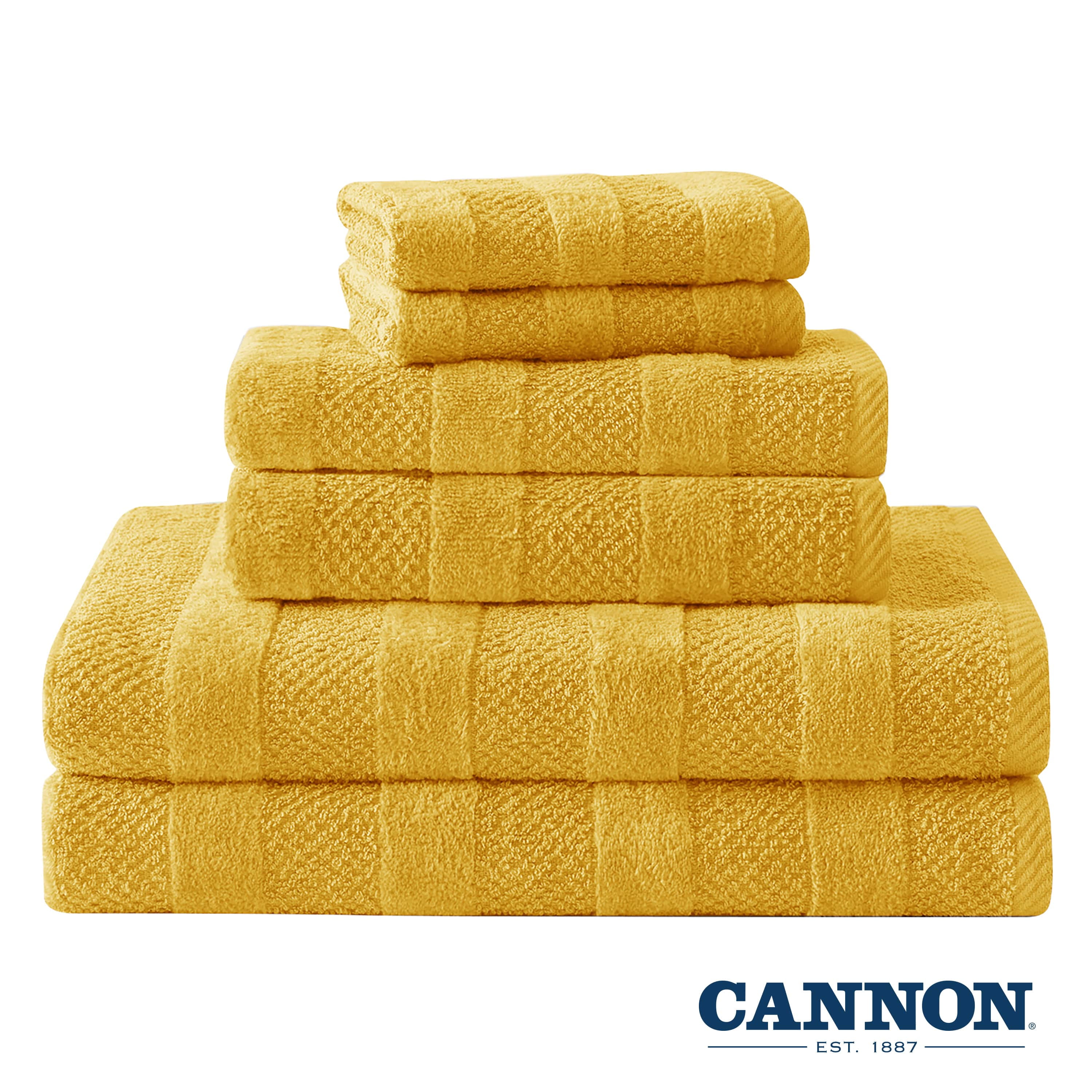 Cannon Shear Bliss Quick Dry 100% Cotton 6-Piece Towel Set for