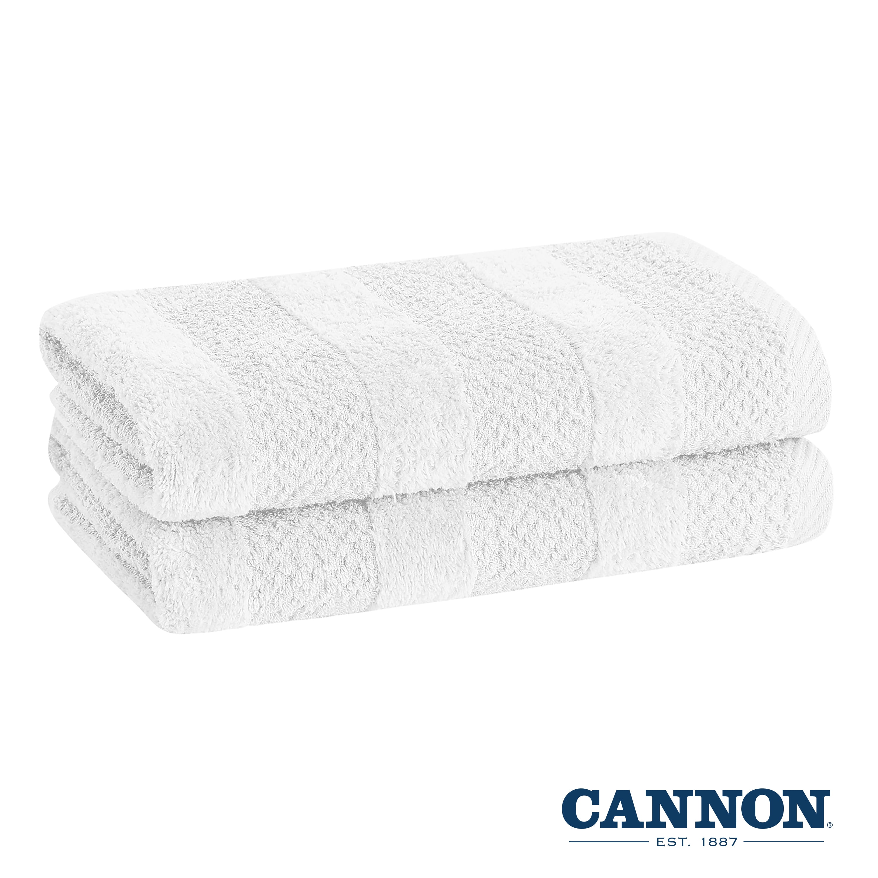  CANNON Juego de 6 toallas de 100% algodón de torsión baja, 2  toallas de baño, 2 toallas de mano, 2 toallas pequeñas, 550 GSM, altamente  absorbentes, súper suaves y esponjosas (juego