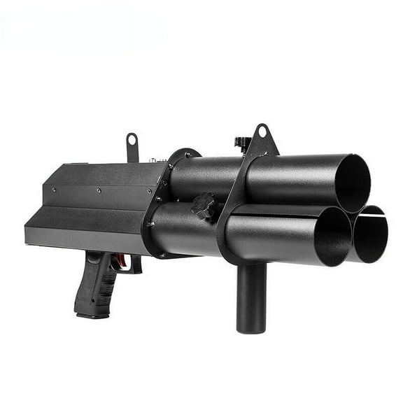 Cannon Shooter Confetti Gun Machine Triple Tubes Enhance Wedding Effect