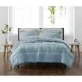 thumbnail image 1 of Cannon Solid Blue Full/Queen 3 Piece Comforter Set, 1 of 5