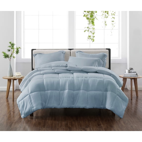 Cannon Solid Blue Full/Queen 3 Piece Comforter Set