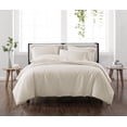 thumbnail image 1 of Cannon Heritage Solid 3-Piece Full/Queen Duvet Set in Ivory, Polyester , Adult, All Season, OEKO-TEX Certified, 1 of 6