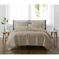 thumbnail image 1 of Cannon Solid Khaki King 3 Piece Quilt Set, 1 of 5