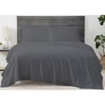 thumbnail image 1 of Cannon Solid Percale Grey 4 Piece King Sheet Set, 1 of 5