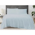 thumbnail image 1 of Cannon Solid Percale Light Blue 5 Piece Split King Sheet Set, 1 of 5