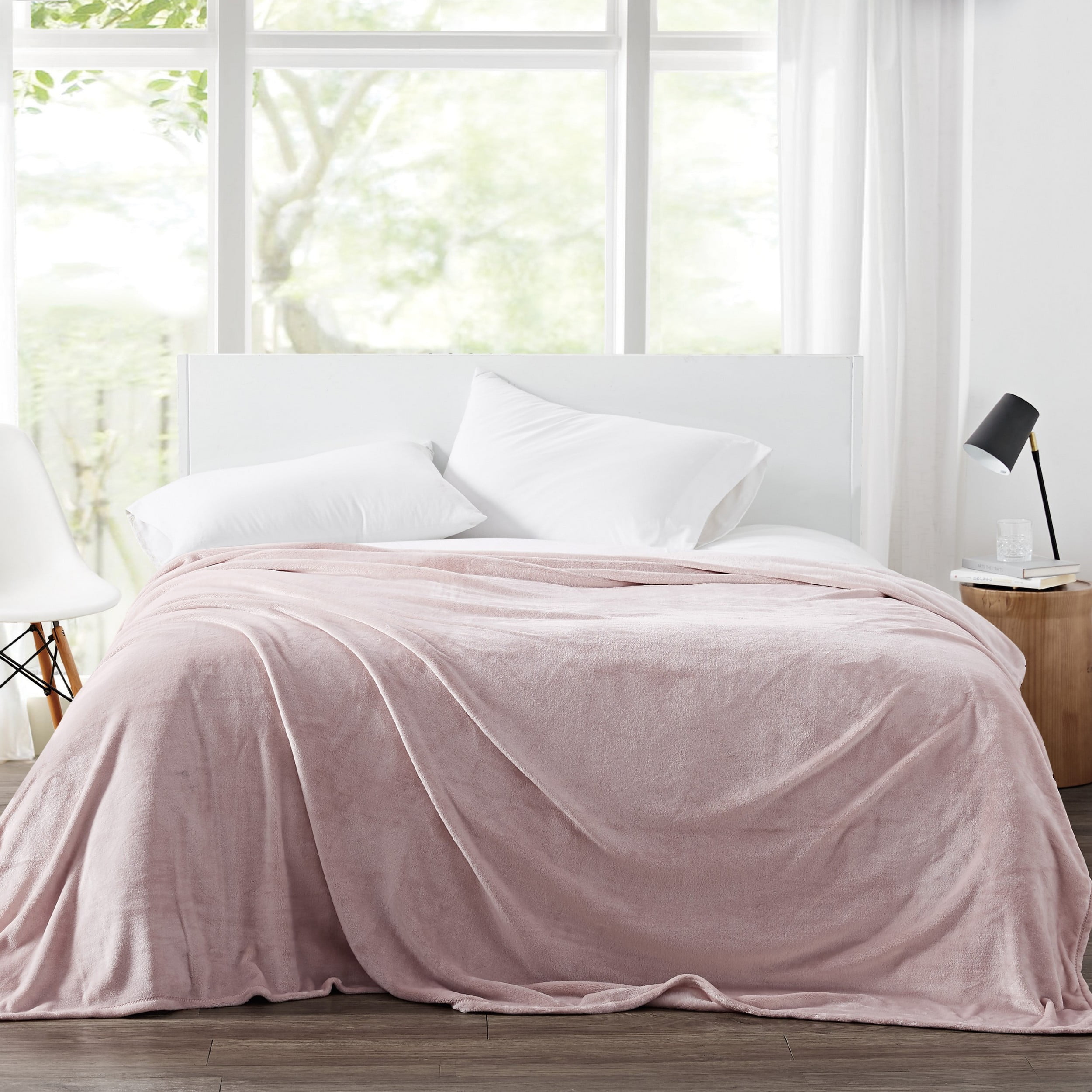 Cannon Solid Plush Blush King Blanket