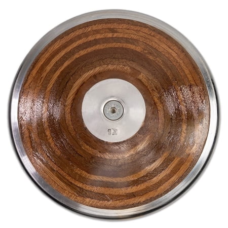 Cannon Sports Steel Rim Wood Discus – Meets IAAF Standards – Beginner to Advance Throwers - Competition & Training - Multiple Weights Available (1.6kg, Wood)