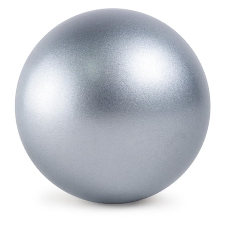 Cannon Sports Official Cast Iron Shot Put - Turned to Precise Specifications - Regulation Weight & Size for Competitions, Practice, Strength Training - Suitable for All Athletes (10 lbs., Silver)