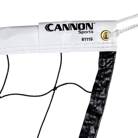 Cannon Sports Regulation Volleyball Net - Durable Indoor Outdoor Net 32 FT Length x 3 FT High for Competition, Backyard, Gym, Training, & Beach Play - Pro Quality 6mm Braided Rope Cable - Easy Setup