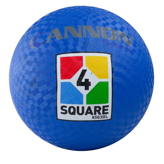 Cannon Sports 4 Square Playground Balls - 8.5 Inch - for Kickball, Handball & Dodgeball (Blue)