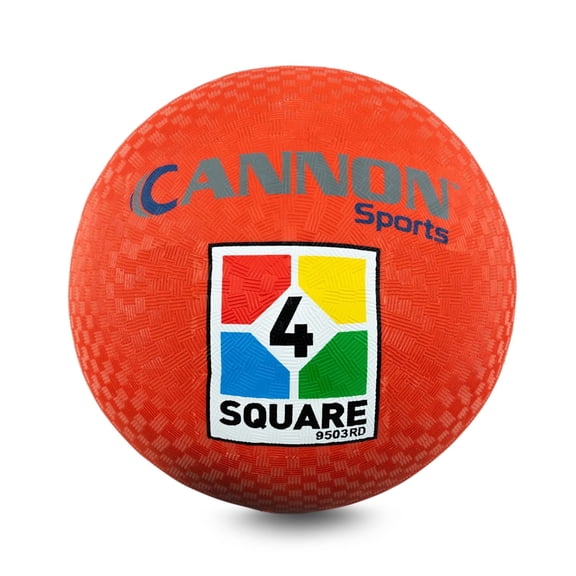 Cannon Sports 4 Square Playground Balls - 8 5 Inch - for Kickball Handball Dodgeball (Red)