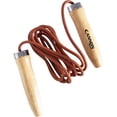 thumbnail image 1 of Cannon Sports Leather Jump Rope with Contoured Easy-Grip Wooden Handles & Ball Bearings – Speed Rope for Athletes, Cardio, Boxing, Cross Training & Gym Workouts (8.5 Feet), 1 of 4